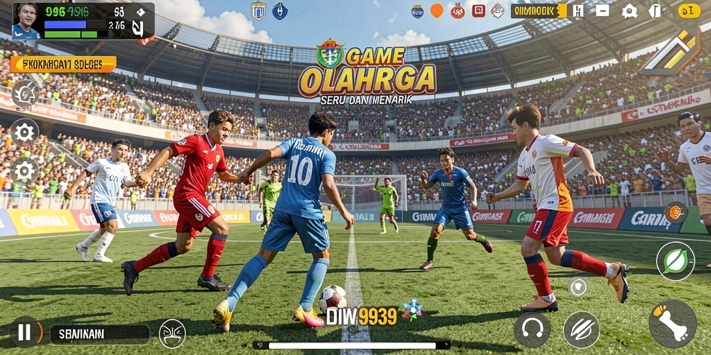 Tampilan gameplay <strong>9939</strong> yang seru dengan aksi olahraga yang dinamis.