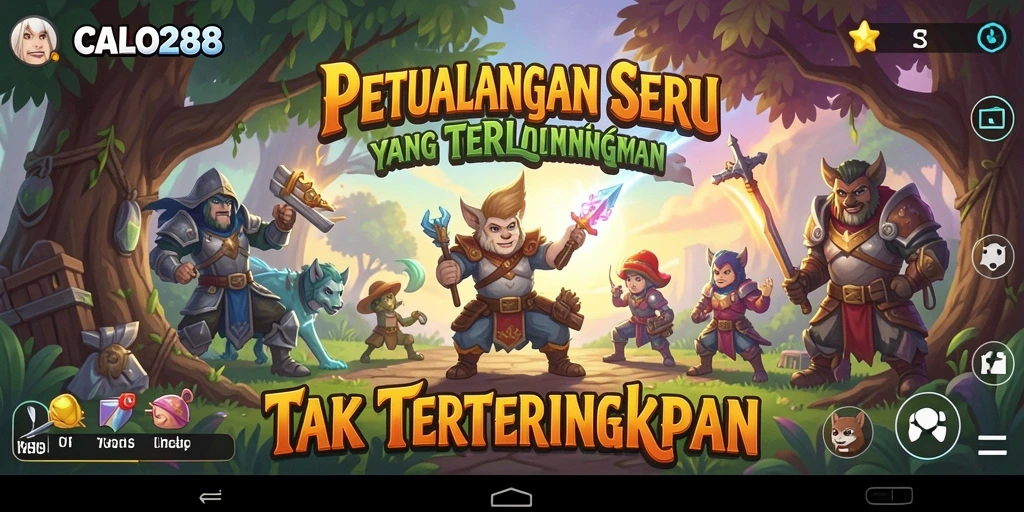 Tangkapan layar gameplay <strong>CALO288</strong> menampilkan aksi petualangan yang mendebarkan.