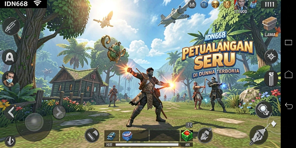 Tangkapan layar menampilkan petualangan seru dalam dunia Open World.