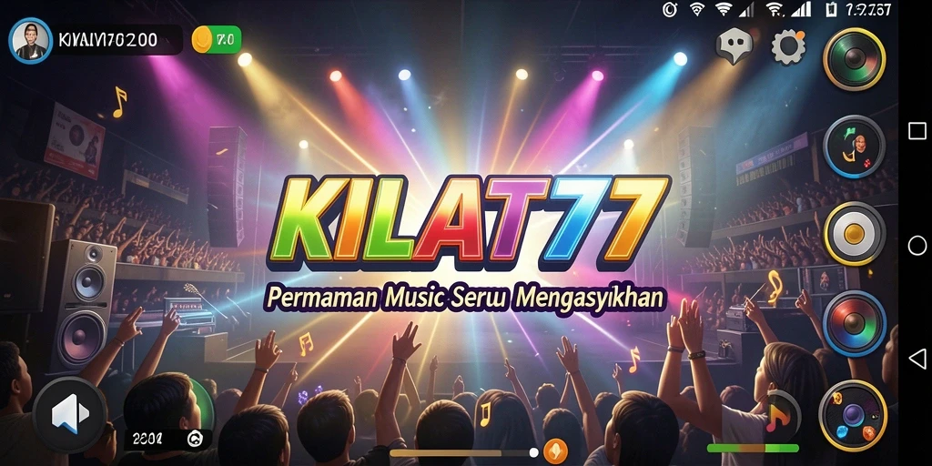 Screenshot KILAT77 menampilkan gameplay musik yang menarik dan menghibur.