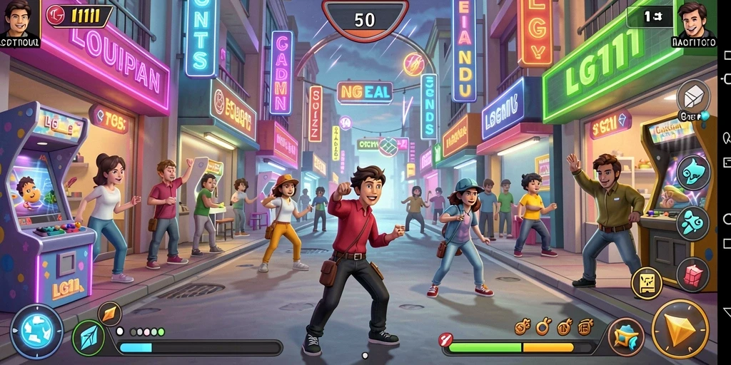 Tampilan gameplay seru dari LG111 di level yang penuh tantangan.