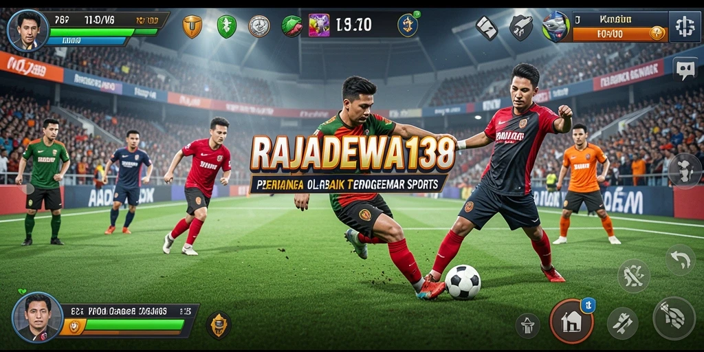 Tangkapan layar utama dari gameplay olahraga RAJADEWA138.