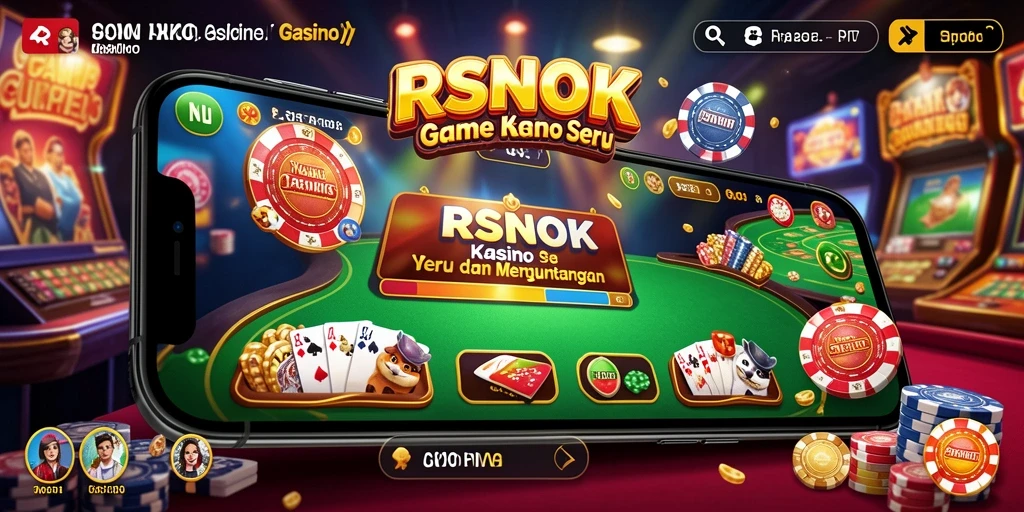 Tampilan gameplay RSNOK dengan suasana kasino yang memikat.