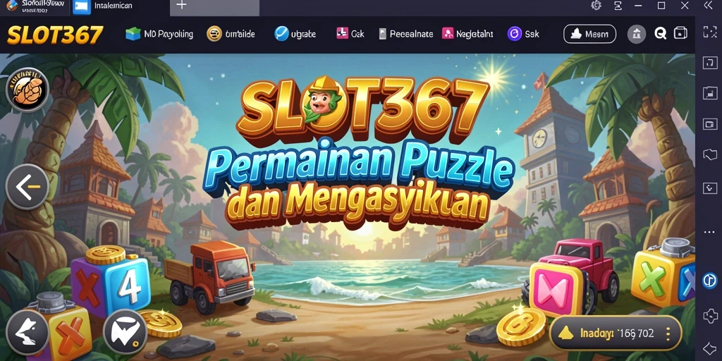 Tampilan gameplay SLOT367 menampilkan level puzzle yang penuh warna dan menantang.