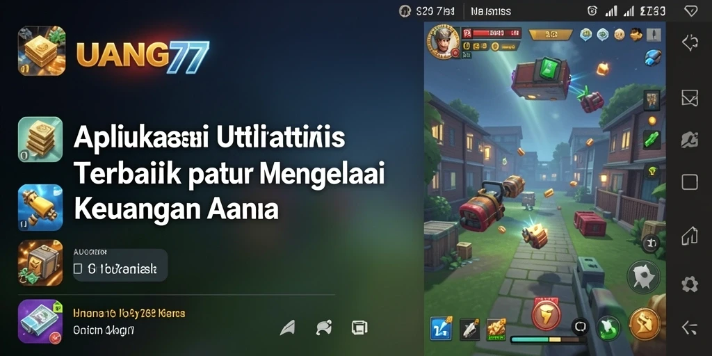 Tampilan antarmuka aplikasi UANG77 yang intuitif dan mudah digunakan.